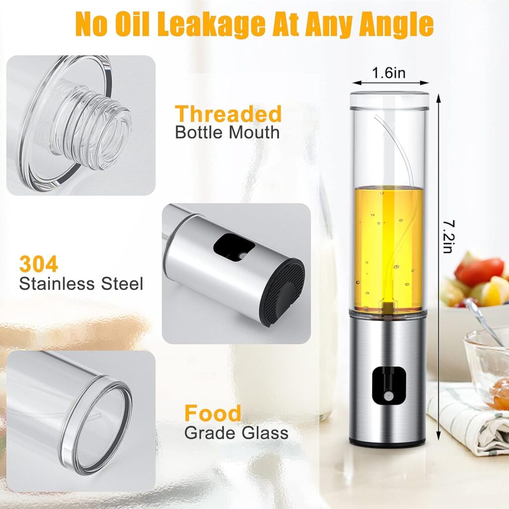 100ml Olive Oil Mister Sprayer Bottle - Cooking Spray Dispenser for Air Fryers, Baking, Roasting, Frying - Kitchen Gadget Accessory