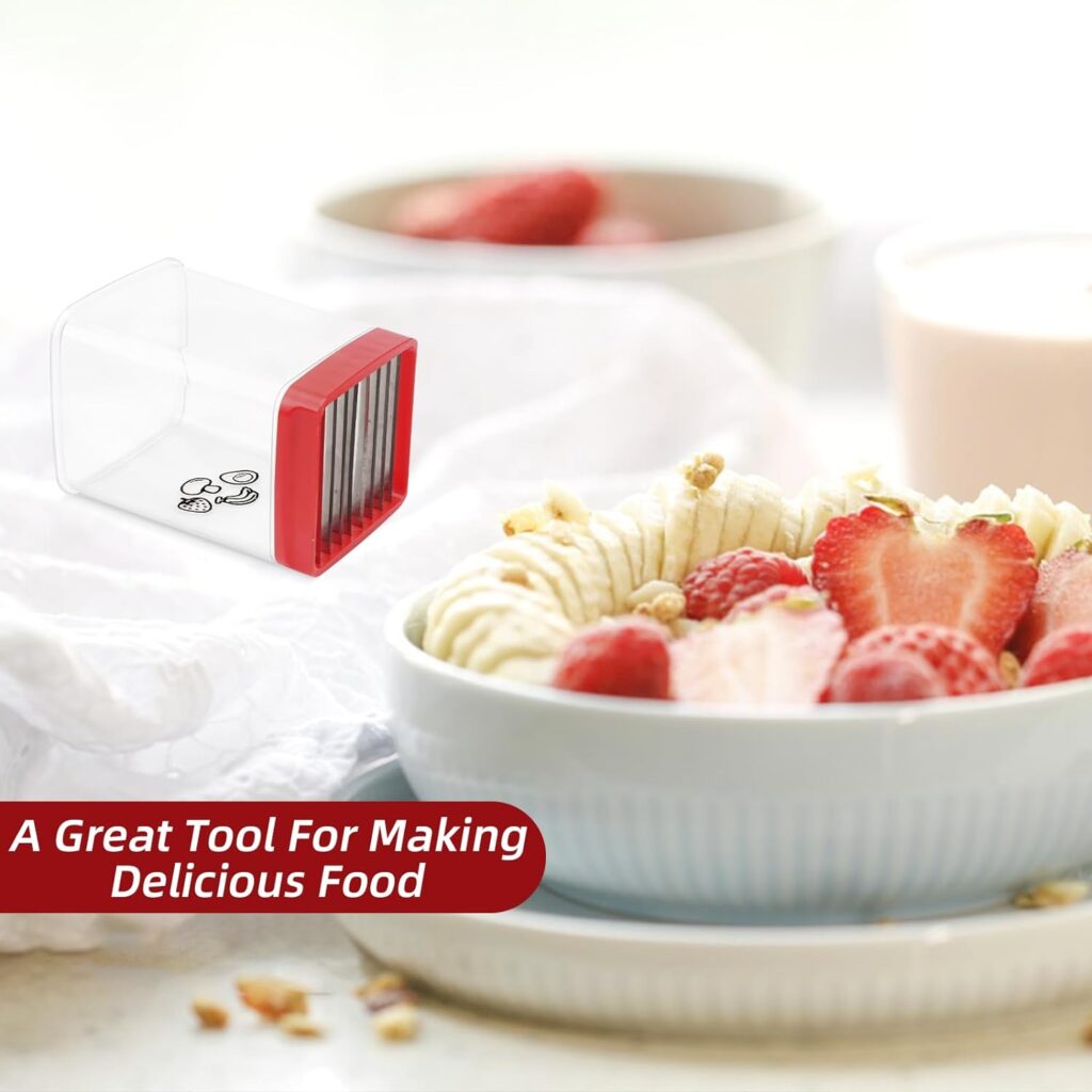 2 PCS Cup Slicer, Stainless Steel Egg Stainless, Strawberry Slicer, Mini Fruit Slicer Cup, Quickly Making Fruit Vegetable Salad, Creative Convenient Kitchen Gadget (Navy Blue + Cyan)