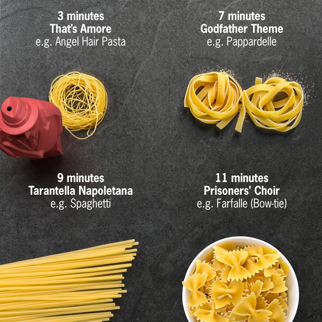 Brainstream Al Dente Singing Floating Pasta Timer, Red