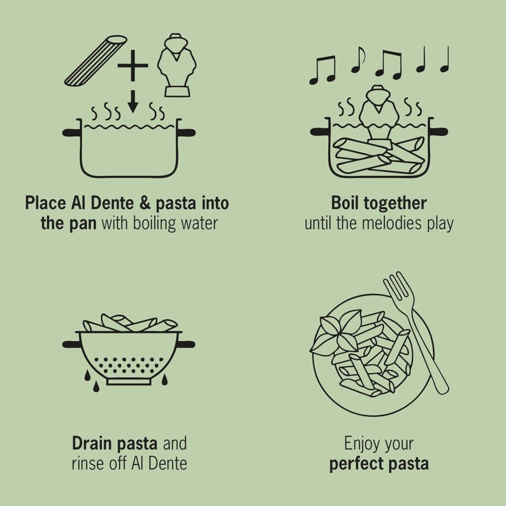 Brainstream Al Dente Singing Floating Pasta Timer, Red