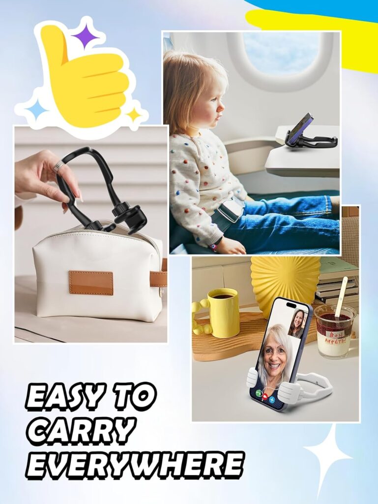 Cell Phone Stand Holder Thumbs Up Lazy Phone Stand - CALDEVER 2 PACK Valentines Day Gifts for Him Her Kids Phone Holder Cellphone iPhone Stand for Desk Birthday Gifts for Men Women Teens Boys Girls