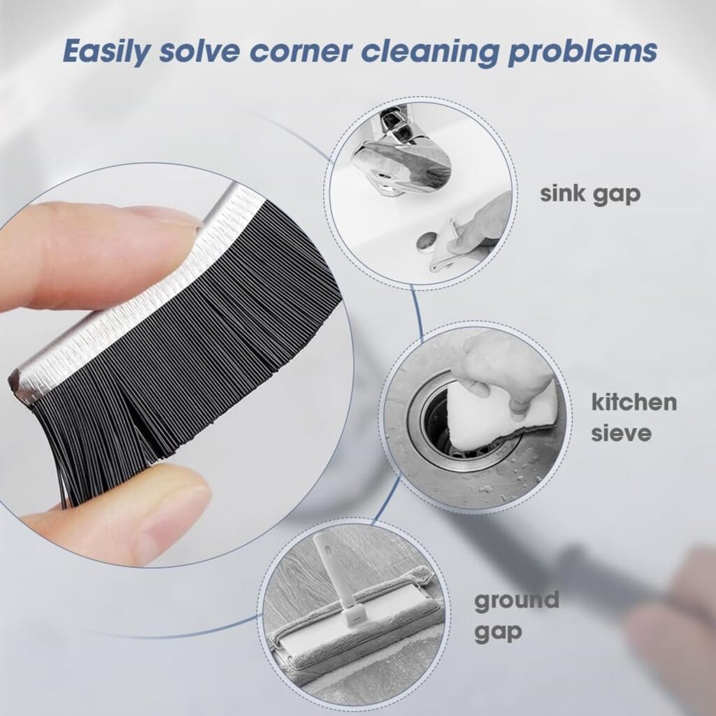 Cleaning Brush - Crevice Cleaning Brush for Clean Gaps in Bathrooms, Kitchens, Windows, Door Tracks, Car Seats etc. Hard-Bristle Brush Cleaner for Kitchen Gadgets and Brushes in 2023-3Pcs