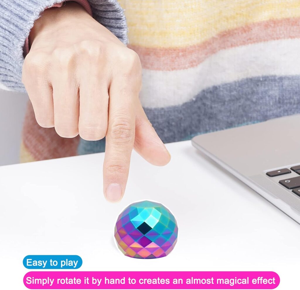 Desk-Kinetic-Toys Cool-Gadgets for Fidget: Cool-Stuff-Thing Game Toy for Adult Teen Children Kid, Stress Relief Optical-Illusion Gifts for Office School Home Man Women Christmas Spinning 180 Seconds