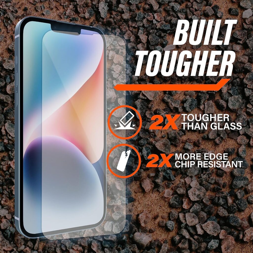 Gadget Guard Apple iPhone 15 Pro Max Compatible Screen Protectors Pro-Active, 2 Pack - Easy-Align Installation Tool Included