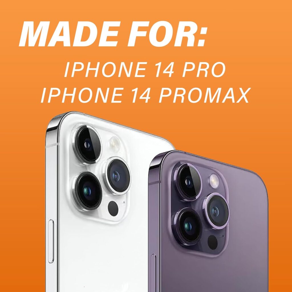Gadget Guard Pro-Active Camera Protector (Silver) - Compatible with Apple iPhone 14 Pro/14 Pro Max