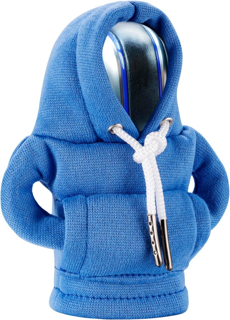 Gear Shift Hoodie, Gear Shift Cover, Universal Car Shift Knob Hoodie, Mini Hoodie for Car Shifter, Automotive Interior Cute Gadgets, Car Accessories and Decorations