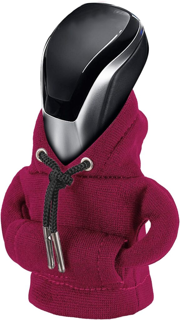 Gear Shift Hoodie, Gear Shift Cover, Universal Car Shift Knob Hoodie, Mini Hoodie for Car Shifter, Automotive Interior Cute Gadgets, Car Accessories and Decorations