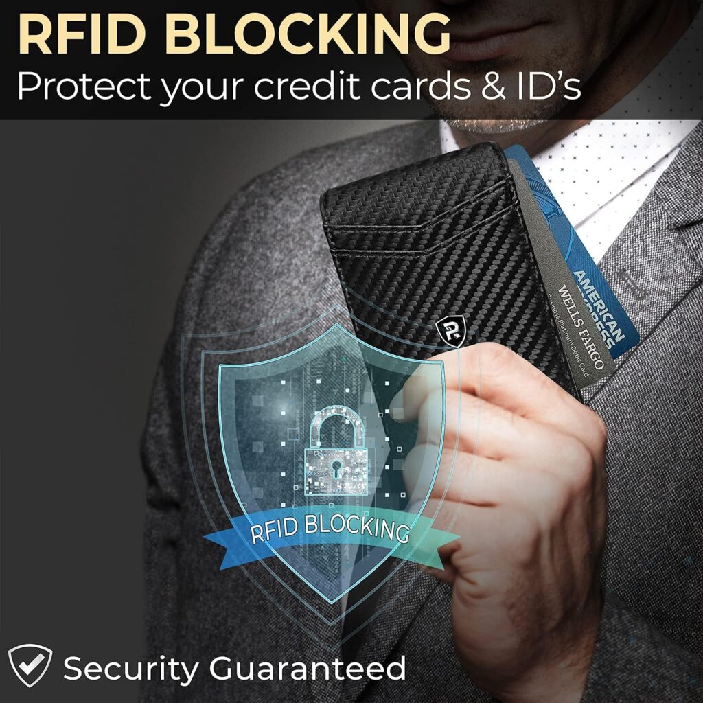 Gifts for Men Dad Husband - Mens Wallet with Money Clip Slim RFID - Christmas Stocking Stuffers for Men - Cool Gadgets - Unique Birthday Valentines Day Fathers Day Ideas for Him Boyfriend Grandpa