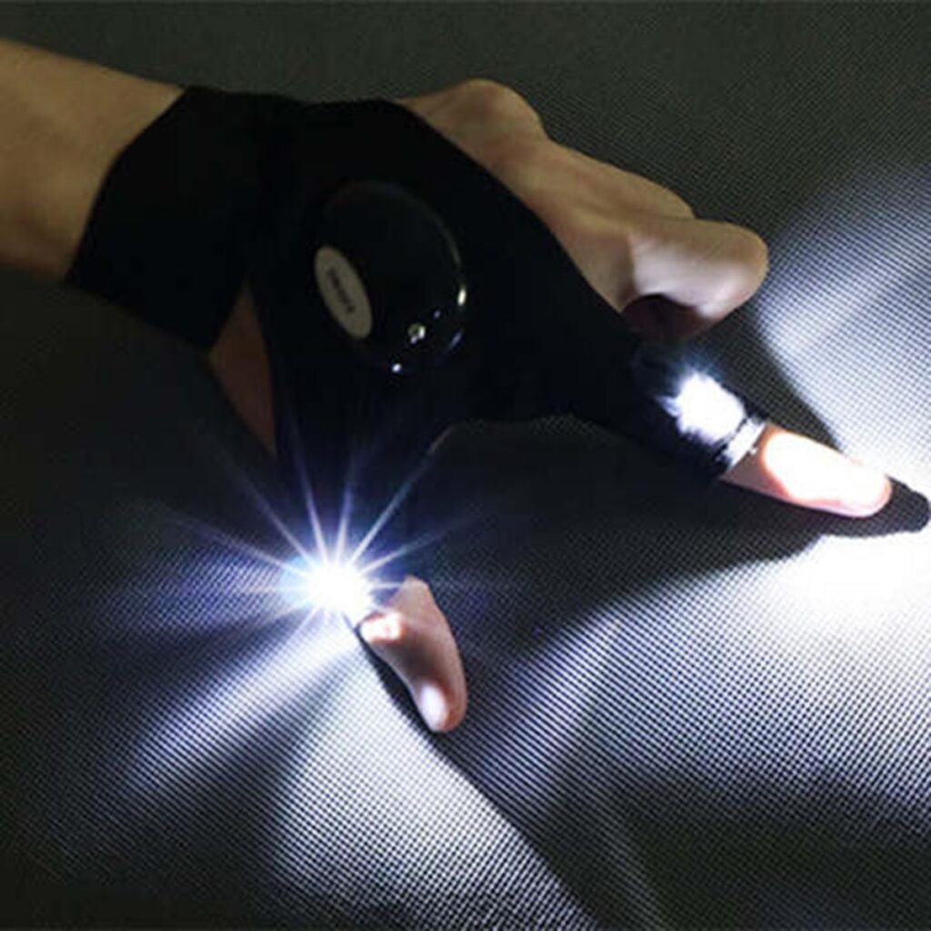 LED Flashlight Gloves Cool Gadgets for Men Camping Gear Tech Gadgets Birthday Gifts for Someone Who Has Everything Coolest Camping Gadgets