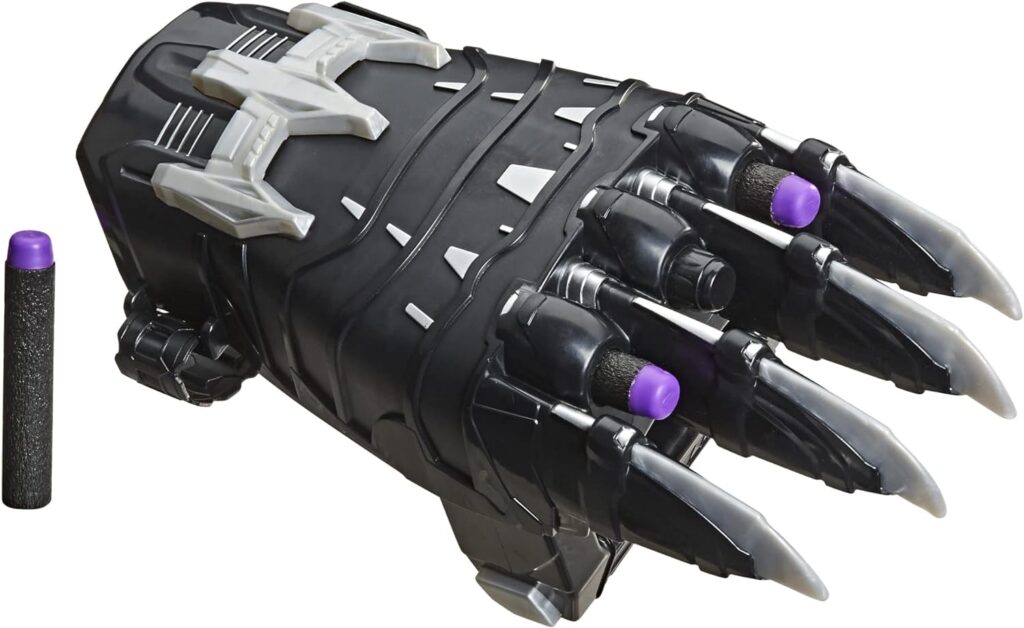 Marvel Nerf Power Moves Black Panther Power Slash Claw, Dart-Launching Toy for Kids Roleplay, 5+ (Amazon Exclusive)