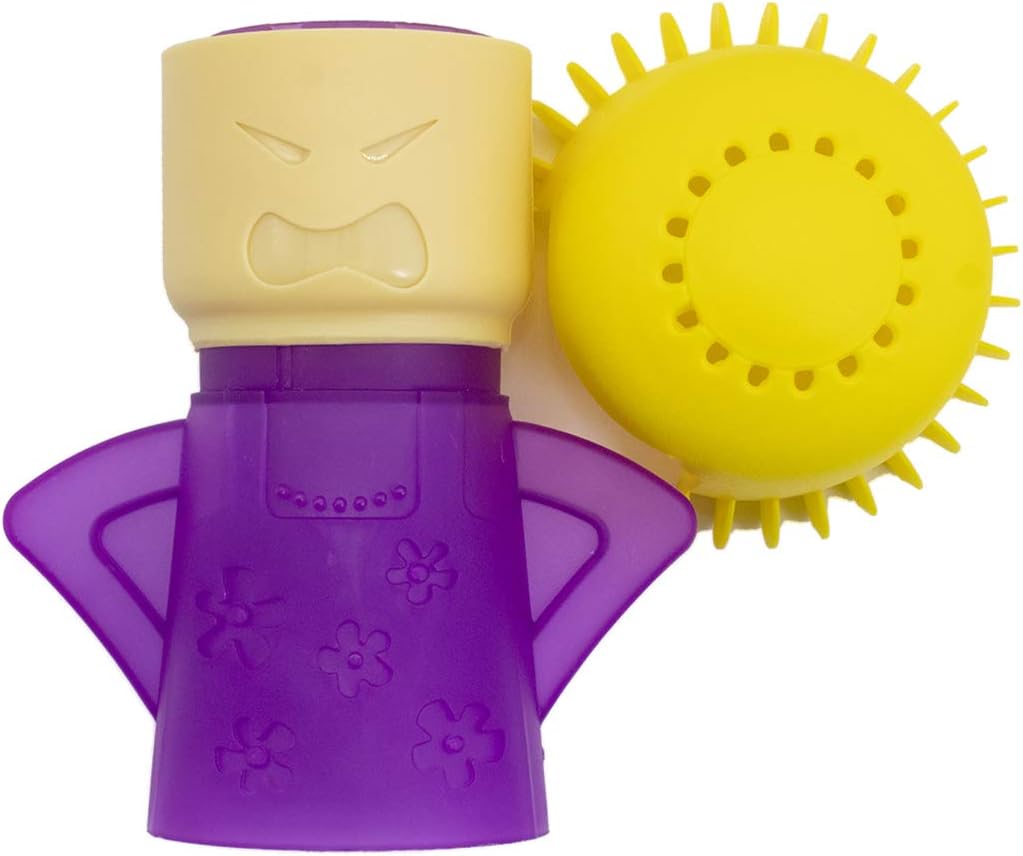Microwave Cleaner Steam Angry Mama Easily Cleans The Crud in Minutes. Fast Action Steam Kitchen Gadget,Just Add Vinegar and Water (Green)