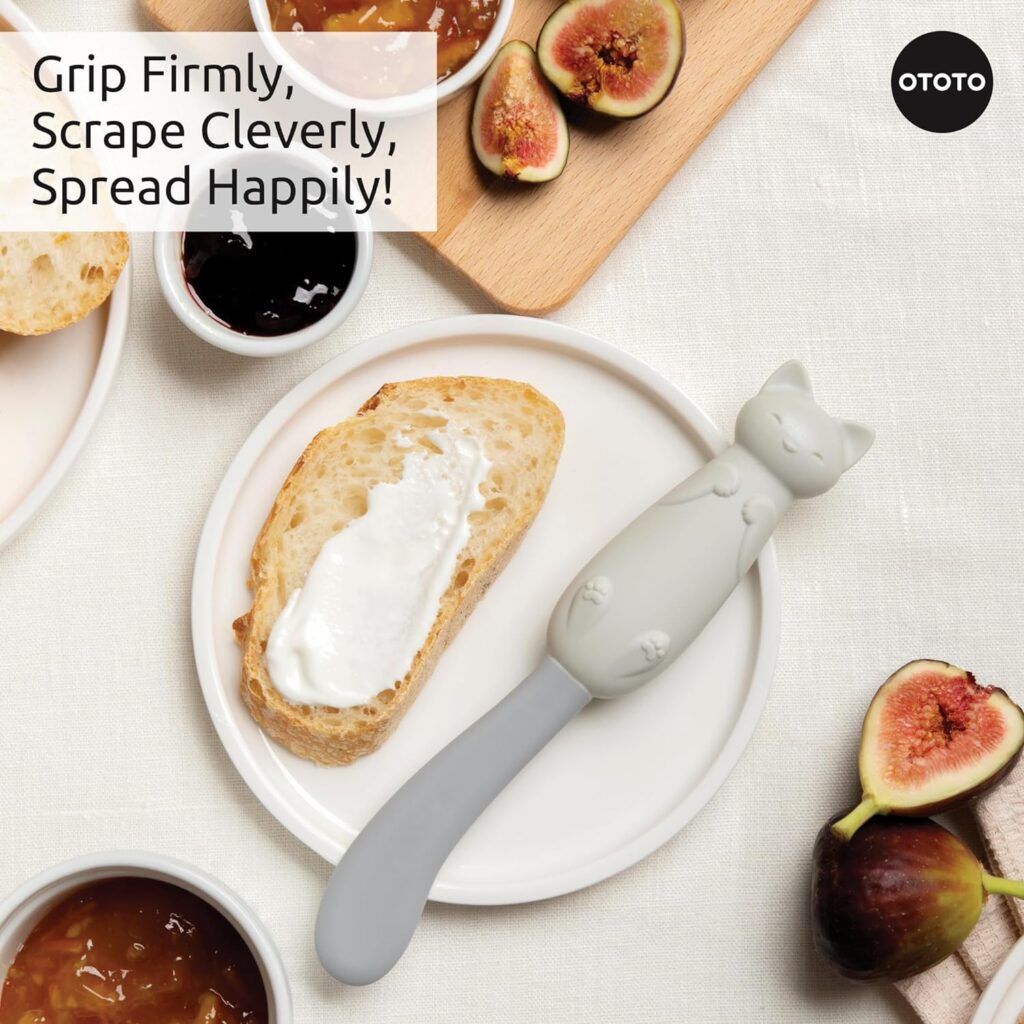 OTOTO Splatypus Jar Spatula for Scooping and Scraping - Unique Fun Cooking Kitchen Gadgets for Foodies - BPA-free  100% Food Safe - Crepe Spreader