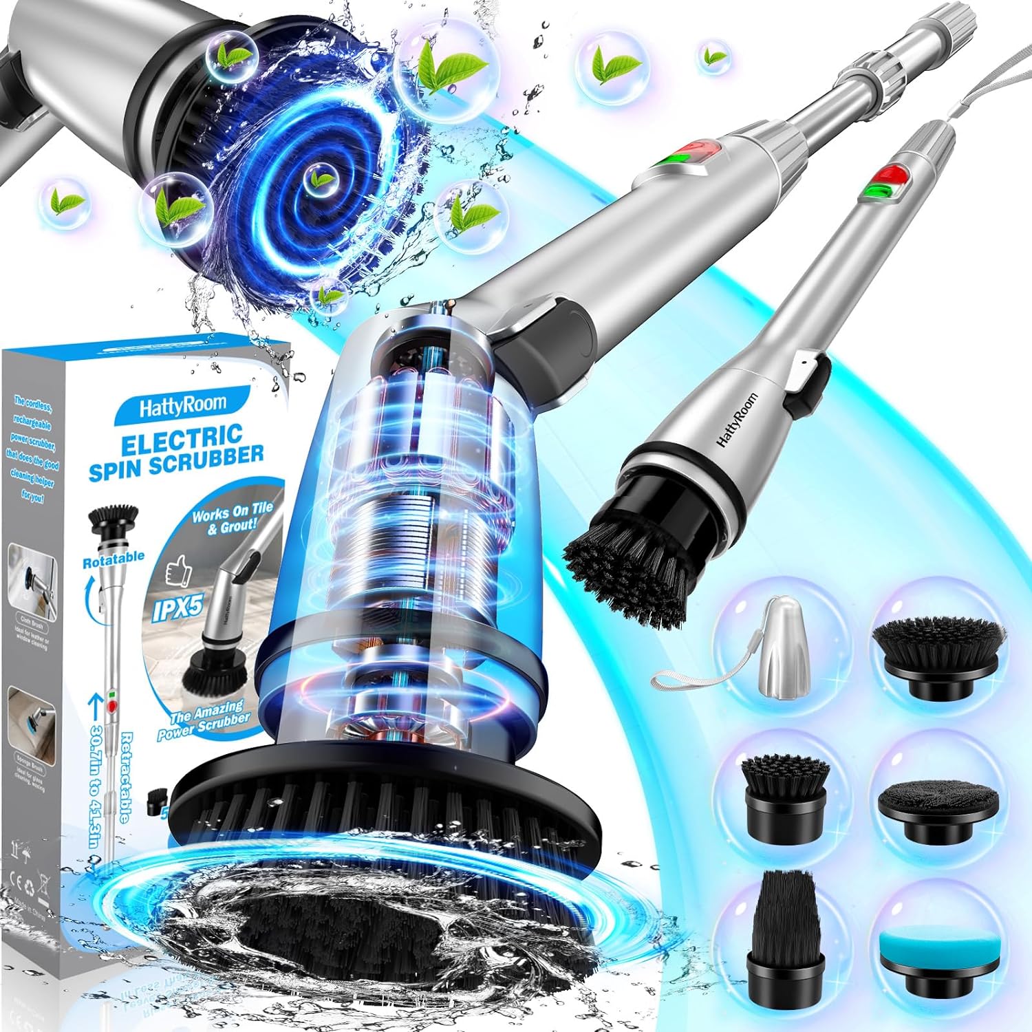 Rechargeable Cordless Electric Spin Scrubber Review