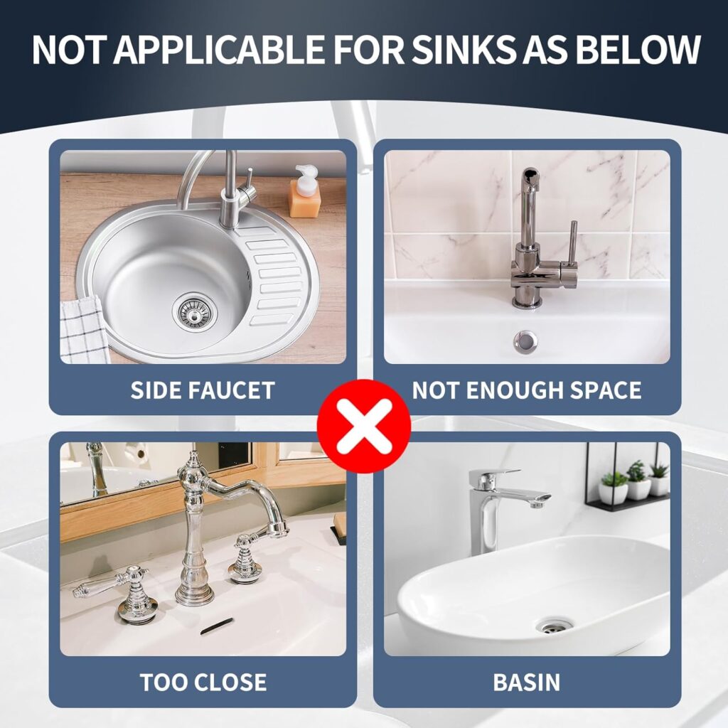 Silicone Sink Faucet Mat Splash Guard, 5° Faucet Handle Drip Catcher Tray Mat, Versatile Dish Soap Sponge Holder for Kitchen Sink Accessories Gadgets, Drying Mat for Kitchen Bathroom Counter, Gray