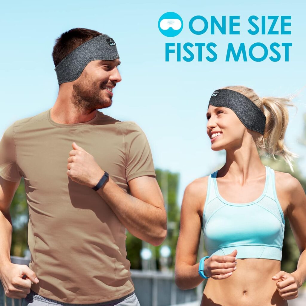 Sleep Headphones Bluetooth Sleeping Headband - Unique Stocking Stuffers for Women Adults Dad Husband Him Ideas Birthday Christmas Gifts for Women Men Sleeping Headphones for Side Sleeper Cool Gadgets