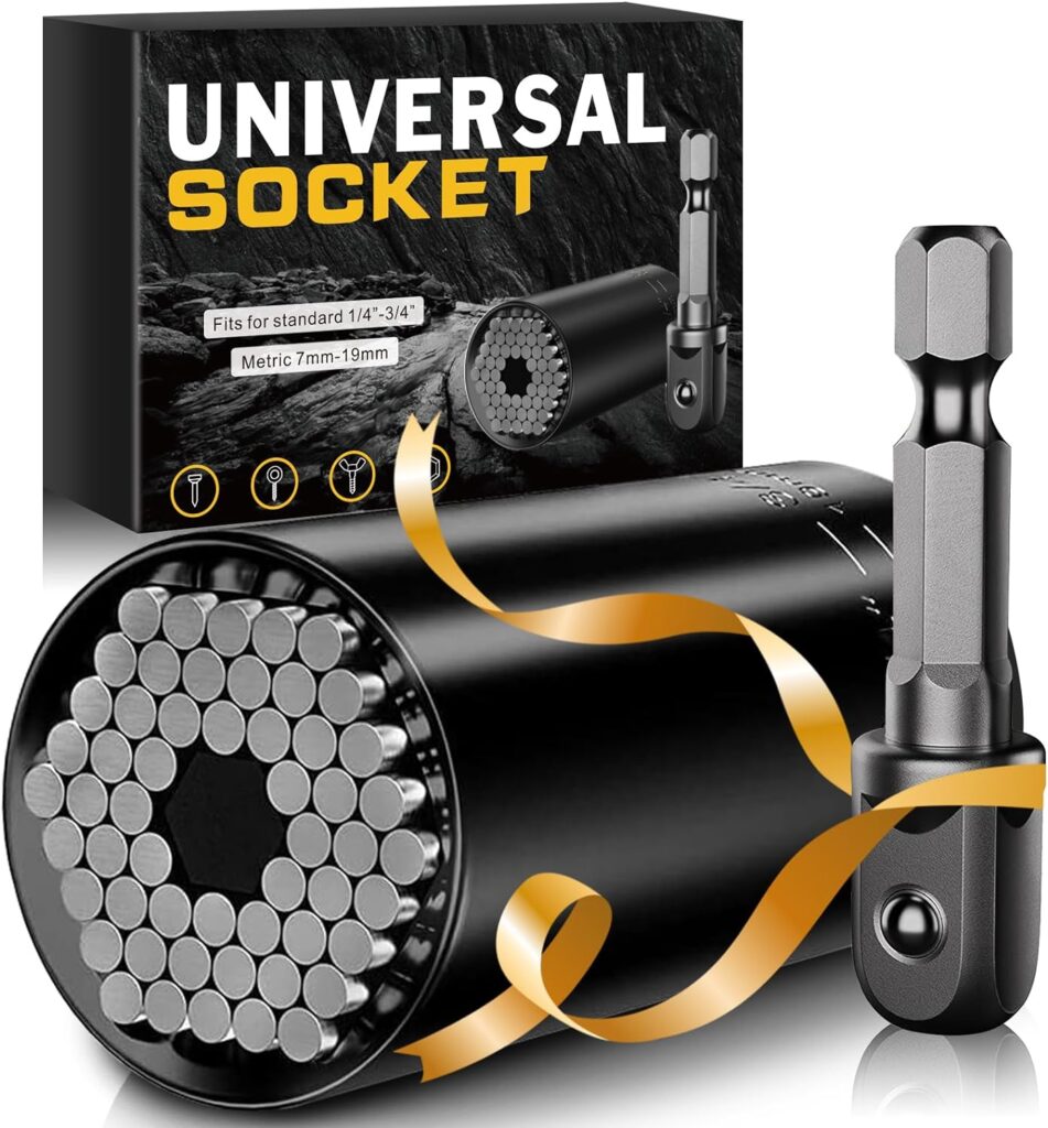 Super Universal Socket Tools Dad Gifts for Dad- Fathers Day Birthday Gifts for Dad Husband Grandpa Him from Daughter Son Wife Cool Stuff Gadgets Tools Gifts for Men Who Have Evreything Mens Gifts
