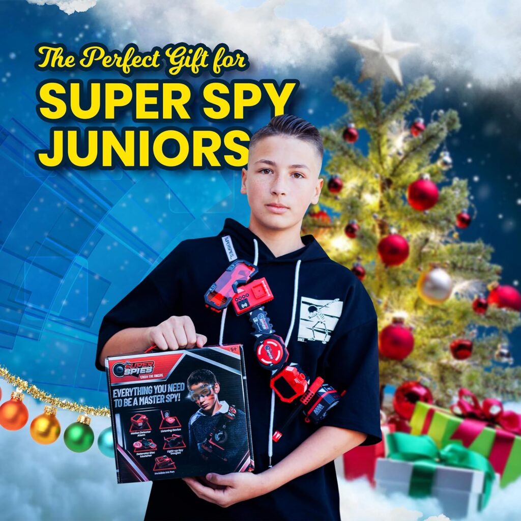 SuperSpies Secret Agent Spymaster Kit - Kids Spy Gear Spy Ninjas Toys Kids Spy Kit Spy Ninja Gadgets Spy Toys Spy Gadgets Spy Ninja Kit Kids Detective Kit Spy Kit for Kids 8-12