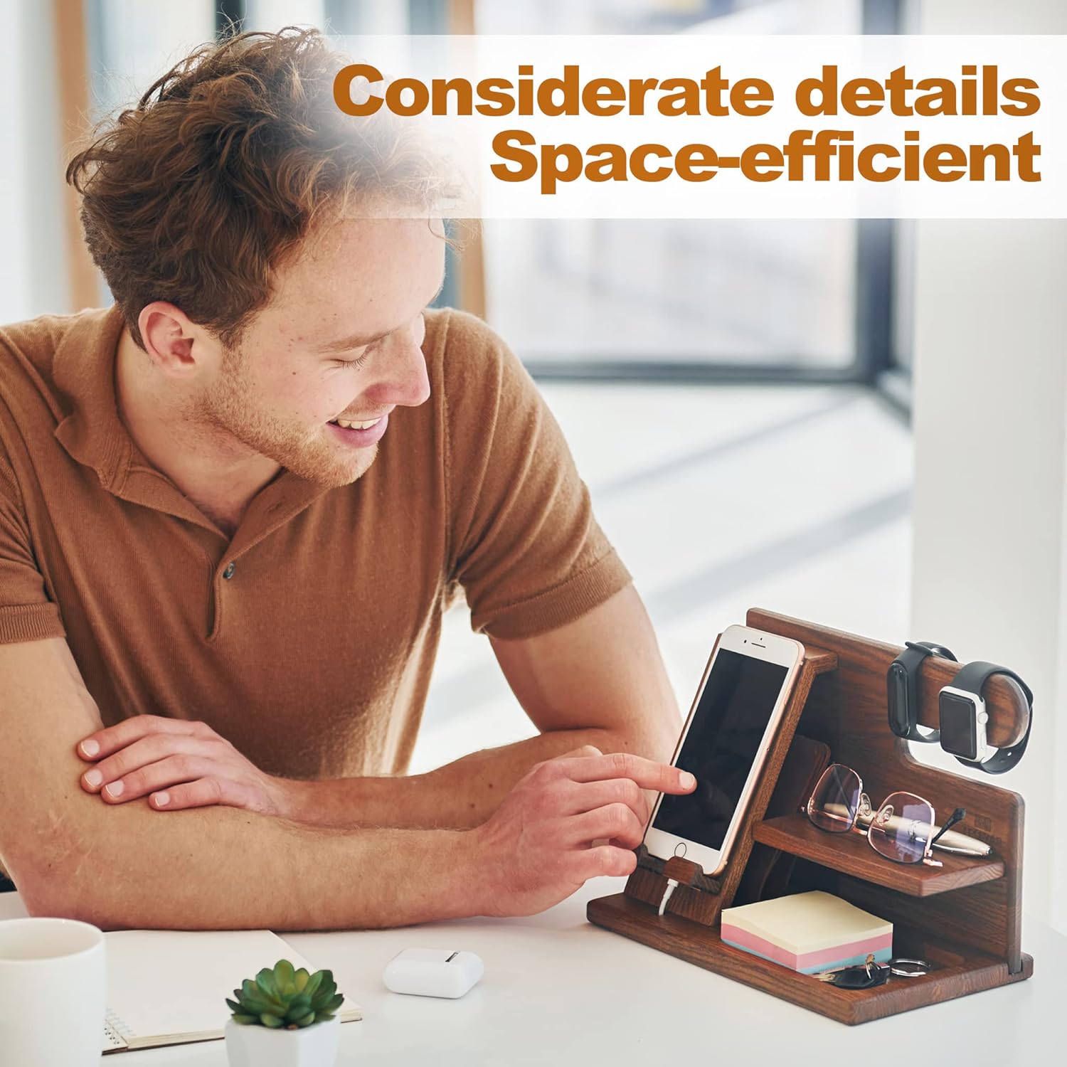 TESLYAR Wood Phone Docking Station Review