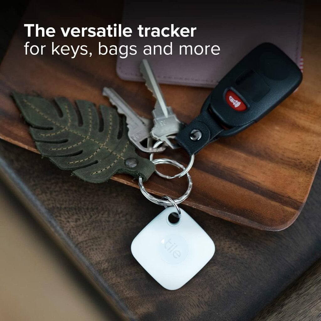 Tile Mate 1-Pack. Black. Bluetooth Tracker, Keys Finder and Item Locator for Keys, Bags and More; Up to 250 ft. Range. Water-Resistant. Phone Finder. iOS and Android Compatible.