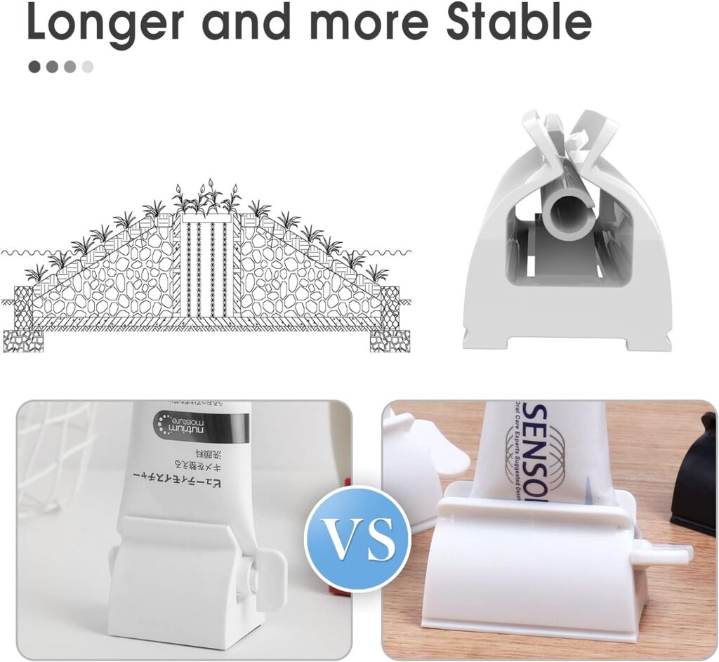 Toothpaste Squeezer, 3 PCS Tube Squeezer Kitchen and Bathroom Gadgets for Sauces and Various Tube-Based Cosmetics, Home and Apartment Essentials