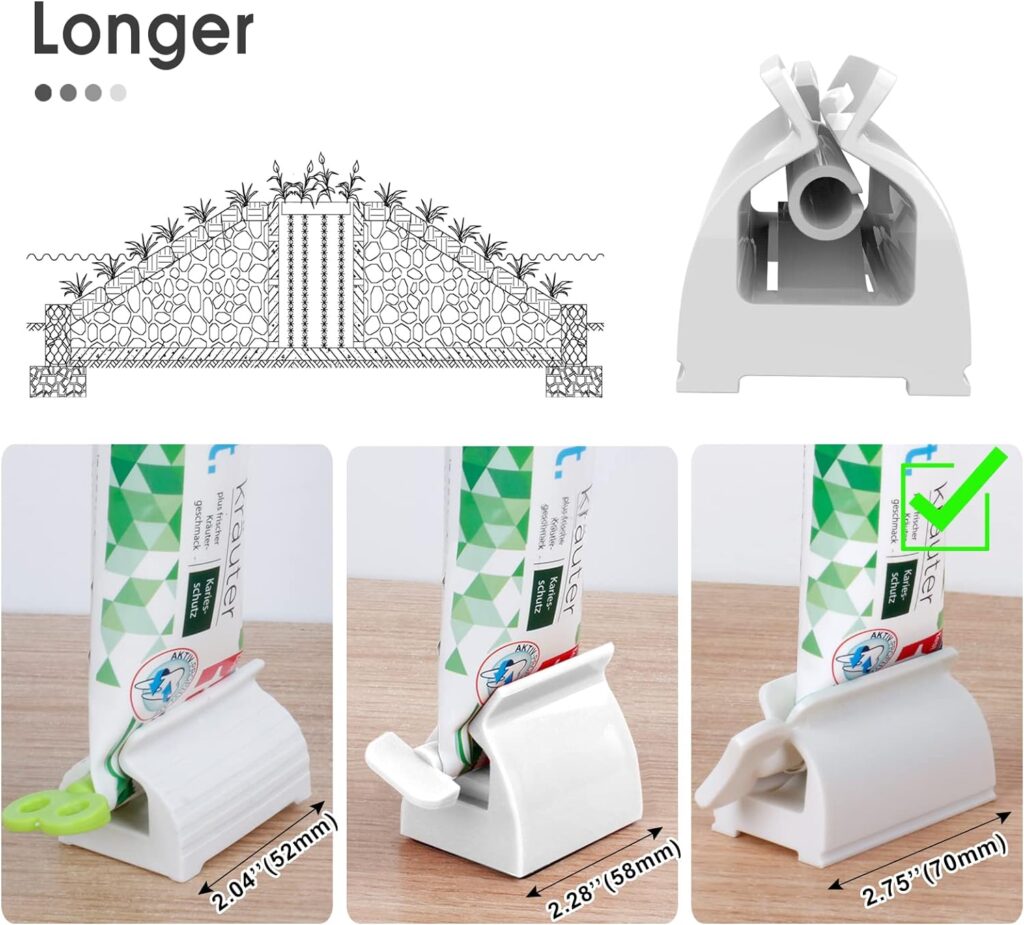 Toothpaste Squeezer, 3 PCS Tube Squeezer Kitchen and Bathroom Gadgets for Sauces and Various Tube-Based Cosmetics, Home and Apartment Essentials