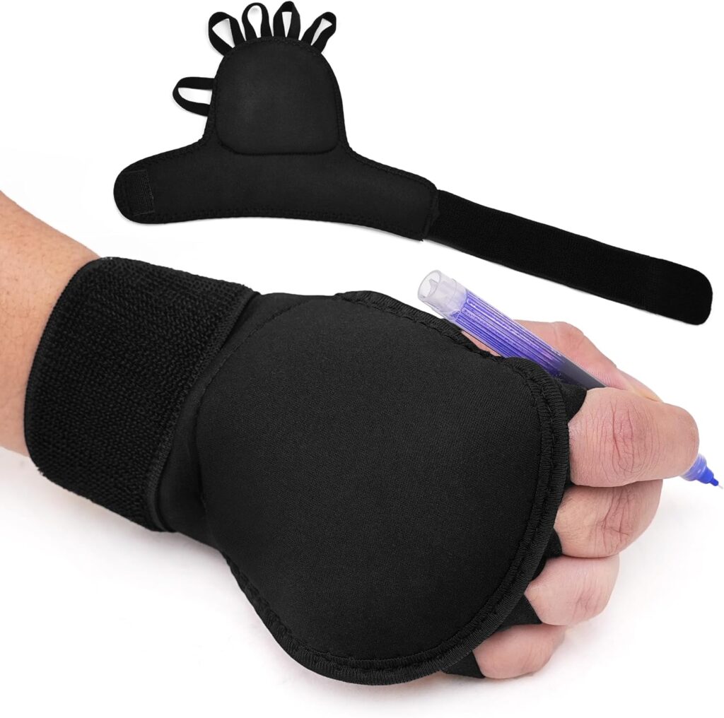 2Pcs Weighted Gloves for Tremors,Black Gloves Hand Weight for Fine Motor Skills,Adjustable Parkinsons Aids for Hand Tremors，Gadgets for Parkinsons Patients