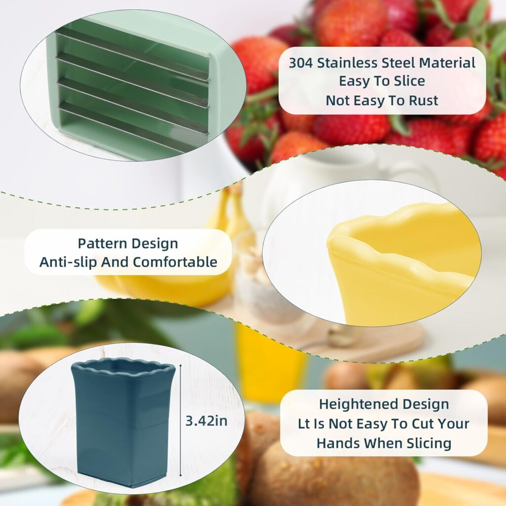3 Pack Cup Slicer | Strawberry Slicer | Banana Slicers | Egg Slicer | Cup Cutter Fruits Slicer Tool for Quickly Making Fruit Vegetable Salad Strawberry Cutter Mini Slicer Kitchen Gadget