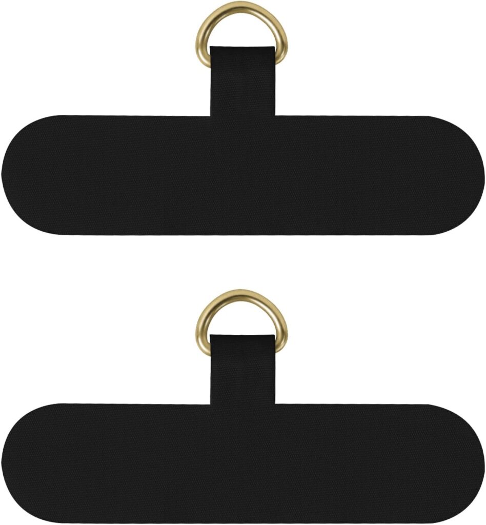 COCASES 2 Pack Phone Tether Tab, Phone Strap Replacement Part for Smartphone Safety Tether (Grey)