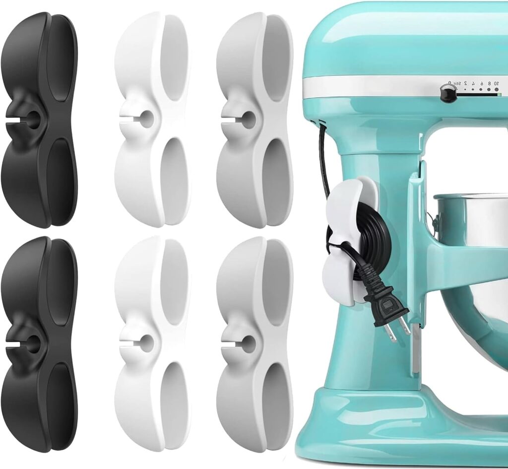 Cord Organizer for Kitchen Appliances,6Pcs Colourful Cord Winder Cord Keeper Cord Holder Wrappers Kitchen Gadgets for Appliances Self Stick on Mixer Coffee Maker Air Fryer Pressure Cooker Coaster