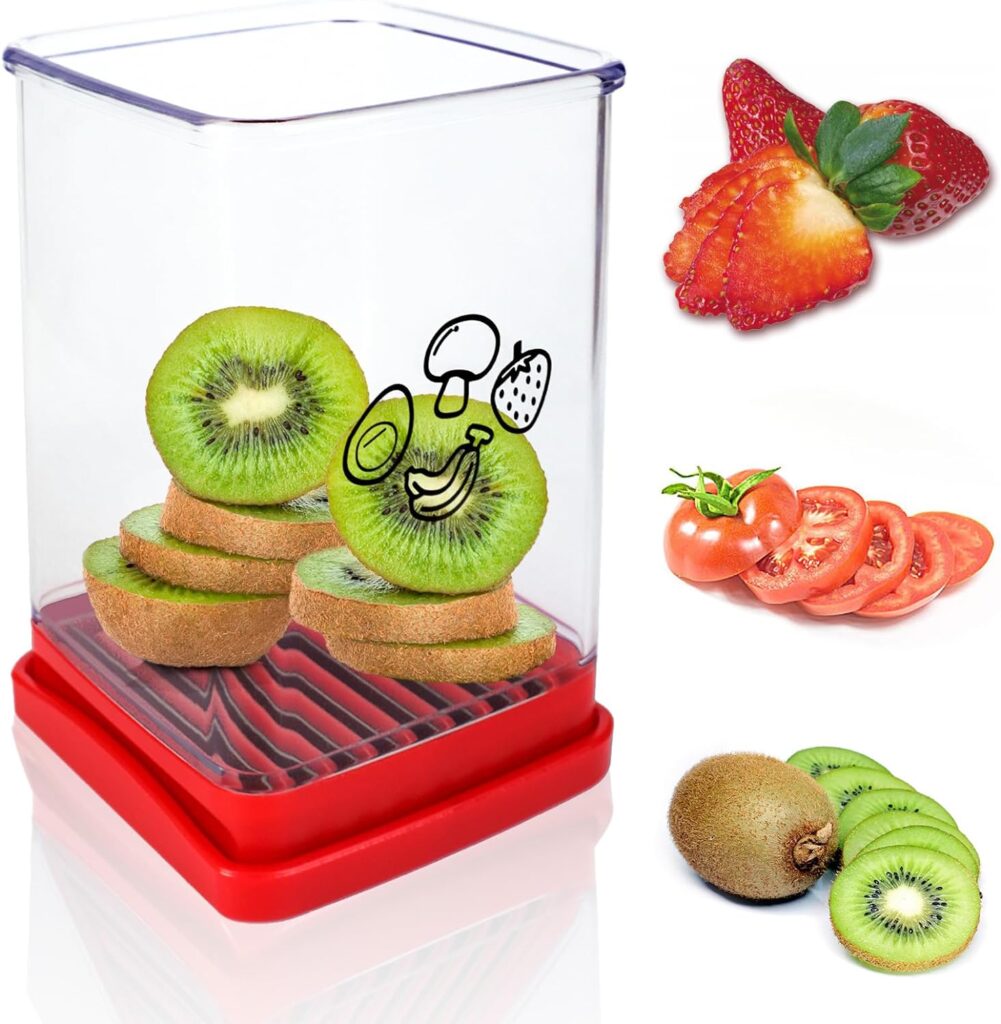 Cup Slicer,Fruit Slicer for Salad Quickly Making Egg Slicer With Stainless Steel, Strawberries Banana Cutter,Meat and Vegetable Slicing Kitchen Gadget(1 Pcs)…