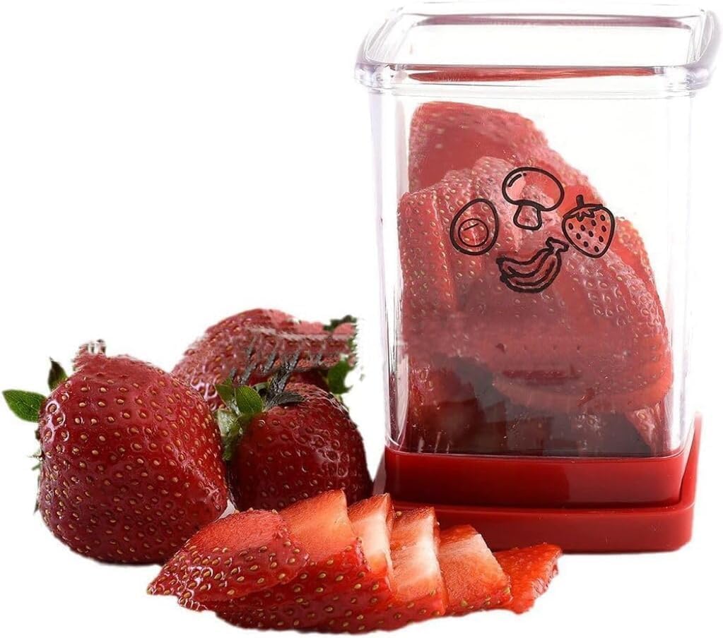 Fruit Slicer, Cup Slicer, Stainless Steel Fruit Slicer Cup Egg Slicer, Stainless Steel Strawberry Cutter, Kitchen Portable Slicing Tool Vegetable Cutting Kitchen Gadget