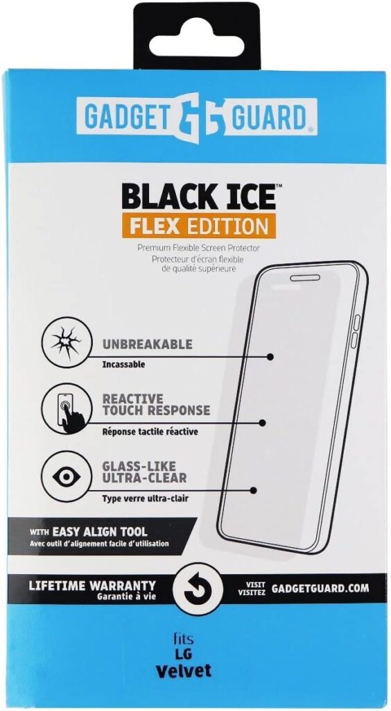 Gadget Guard Black Ice Flex Edition Flexible Screen Protector for LG Velvet