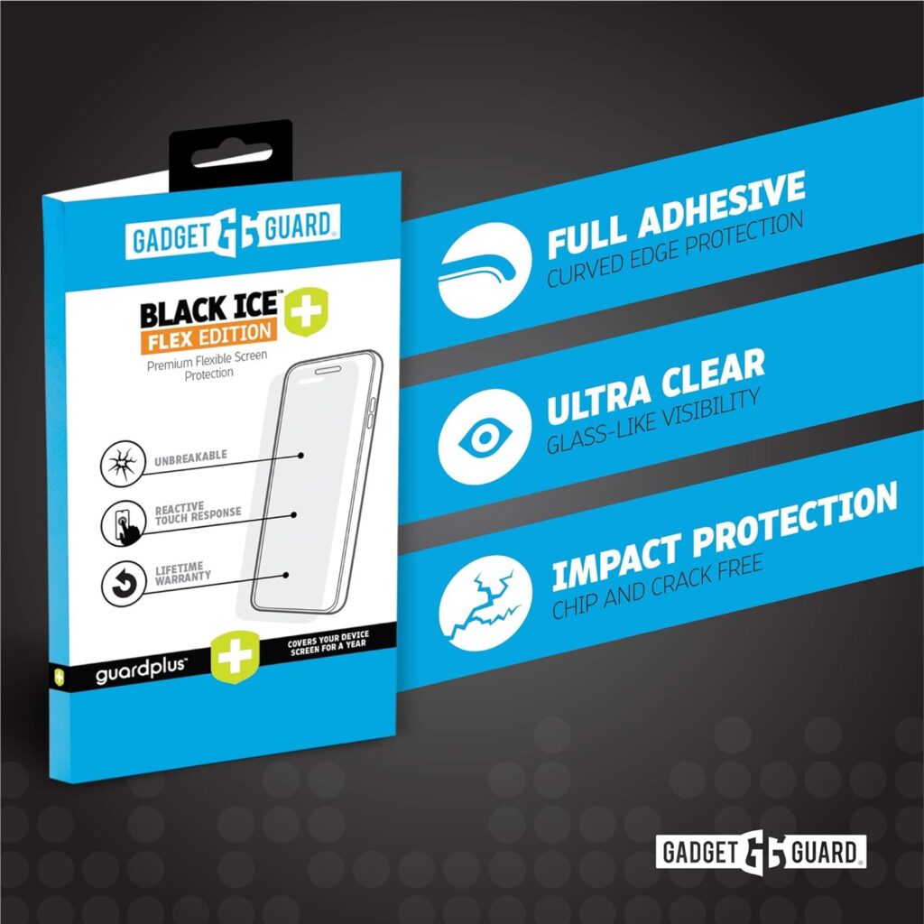 Gadget Guard Black Ice Flex Screen Protector with guardplus Compatible with Samsung Galaxy S20 Ultra