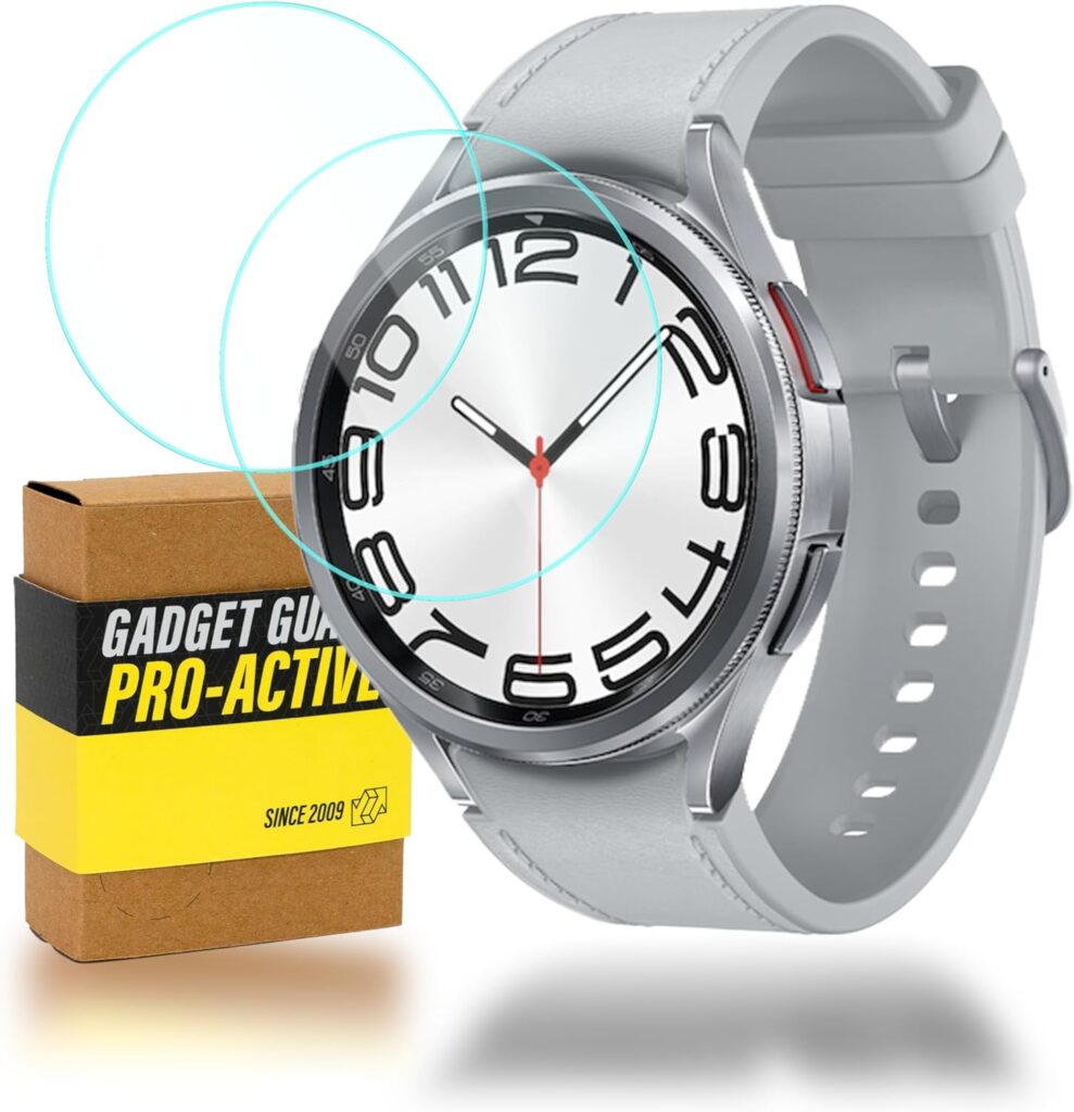 Gadget Guard Pro-Active Screen Protectors - Compatible with Samsung Galaxy Watch6 Classic 47mm,2-Pack