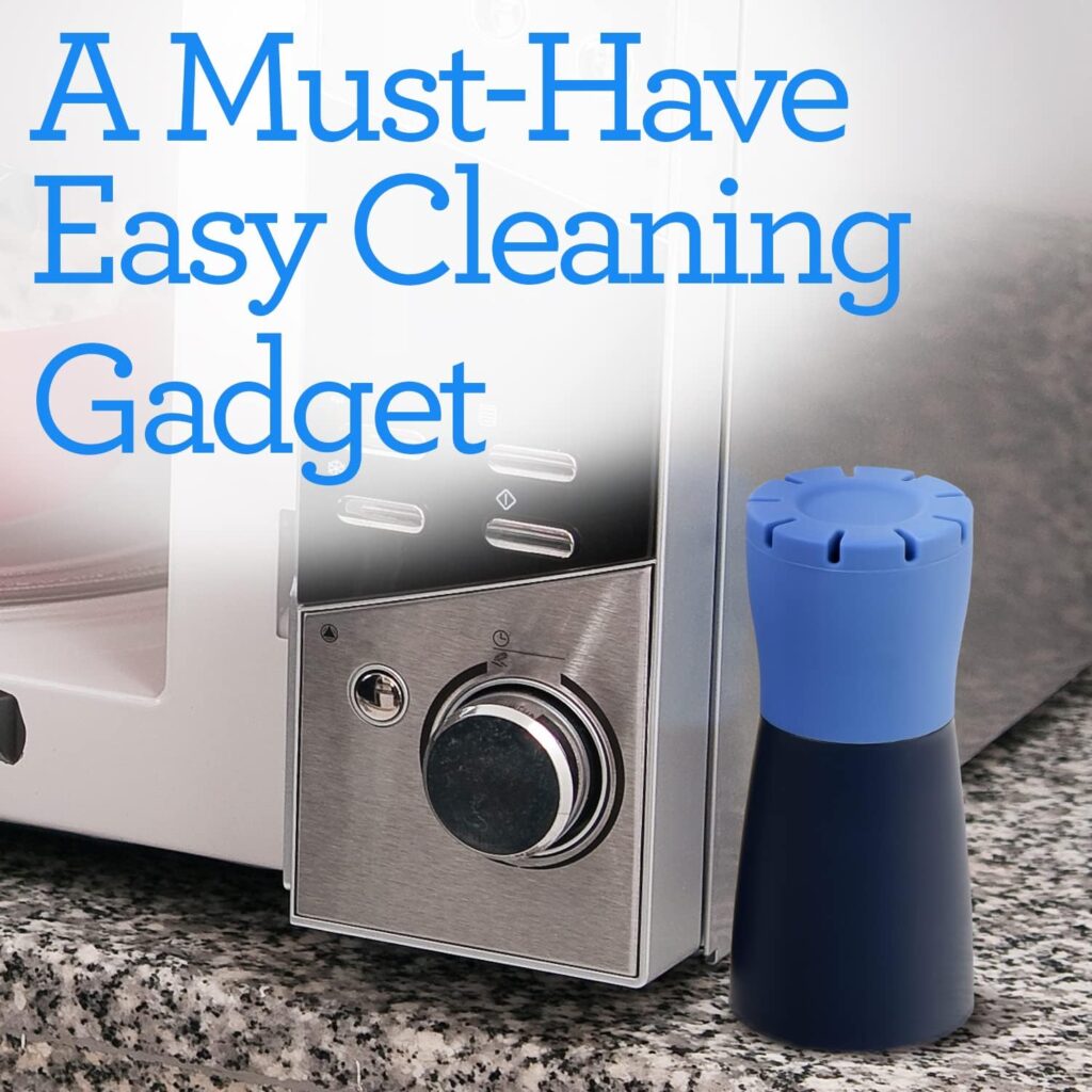 IMPRESA Over-the-Range [2 Pack] Blue Microwave Steam Cleaner for Quick Effortless Cleaning - Device to Make Your Spotless Just Add Vinegar and Water Rid of Grime Odor