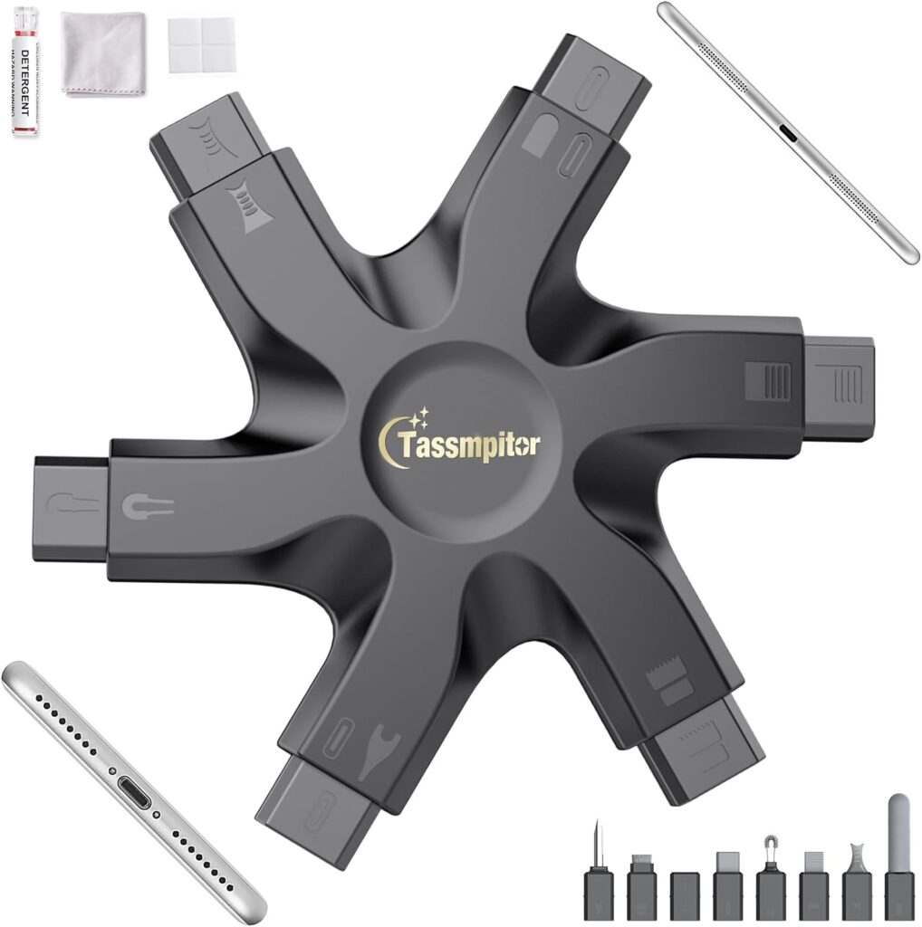 iPhone Cleaning Kit Port Cleaner Repair  Restore Tool for iPad Pro Watch Cell Phone Camera,Charging Port, Lightning Charger Cables Speaker Airpod Cleaning Putty Dust for All Devices Multitool