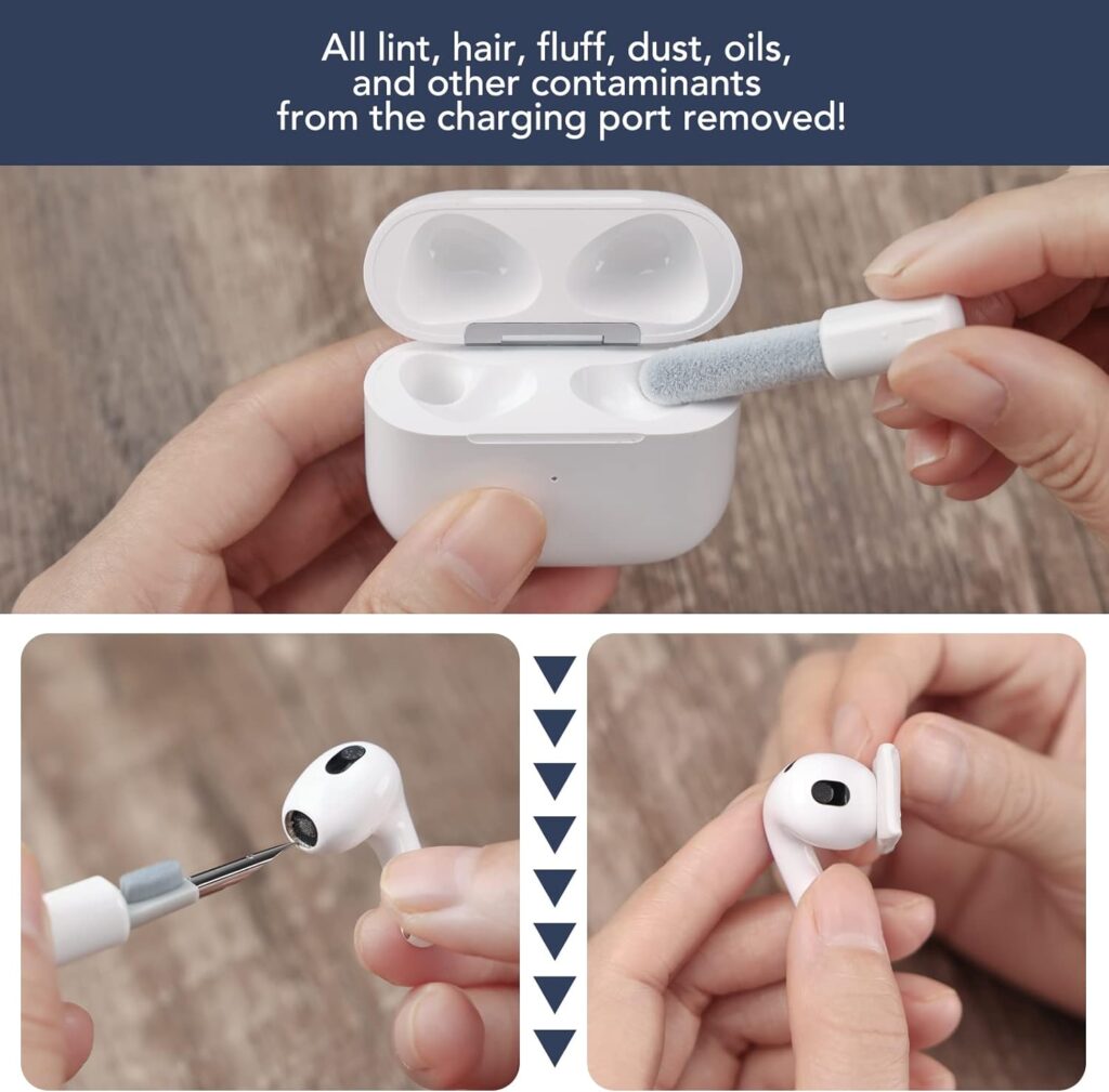 iPhone Cleaning Kit Port Cleaner Repair  Restore Tool for iPad Pro Watch Cell Phone Camera,Charging Port, Lightning Charger Cables Speaker Airpod Cleaning Putty Dust for All Devices Multitool