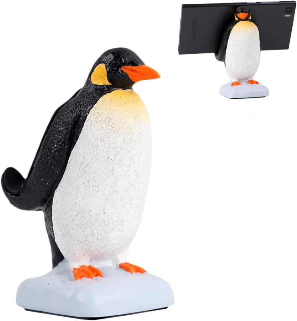 Newfancy Cute Polar Bear Animal Cell Phone Stand for Desk Smartphone Mobile Phone Holder for iPhone Android Smartphone Holder Desk Decorations, One Size