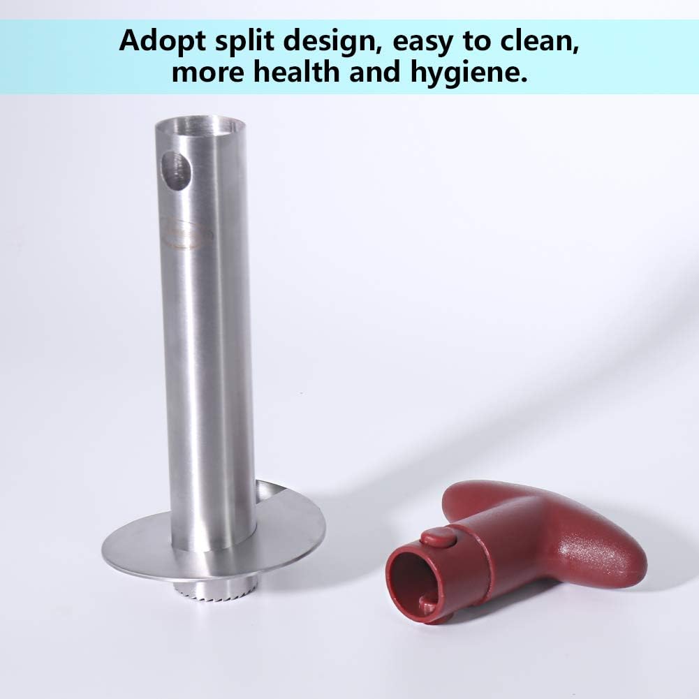 Pineapple Corer, [Upgraded, Reinforced, Thicker Blade] Newness Premium Pineapple Corer Remover (Black)