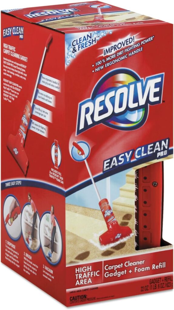 Resolve Easy Clean Pro Carpet Cleaner Gadget  Foam Spray Refill, Clean  Fresh 22 oz Can, Carpet Shampooer System