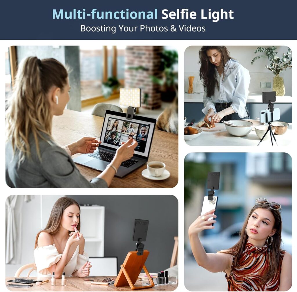 Sensyne Magnetic Selfie Light, LED Fill Light Compatible with Magsafe, iPhone, Android, iPad, Laptop, for Selfies/Photography/TikTok/Zoom Calls/Video Conference
