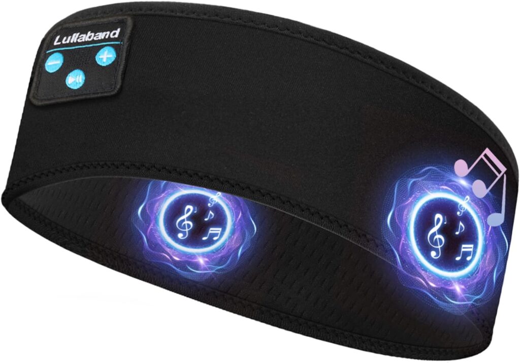 Sleep Headphones, 10+ Hours Play Time with Stereo HD Hi Fi Speakers, Sleeping Headphones Bluetooth Headband for Office Nap Air Travel Relaxing Meditating Cool Tech Gadgets Unique Gift