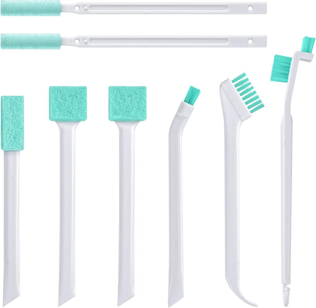 Small Cleaning Brushes Set, 4 pcs Crevice Household Cleaning Tool for Window Track Groove Sliding Door Bottle Gaps Humidifier Baseboard, Tiny Detail Scrub Cleaner Tool Gadget Kitchen Bathroom Set