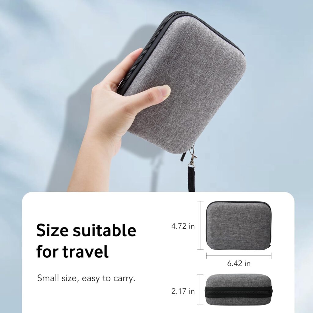 Travel Case for BREEKET for BOVICAS for KENUBI USB C Fast Charger Block, USB C Charging Station Storage Bag Pouch Travel Essentials Tech Gadgets Accessories Cable Organizer for Cord, Charger(Box Only)