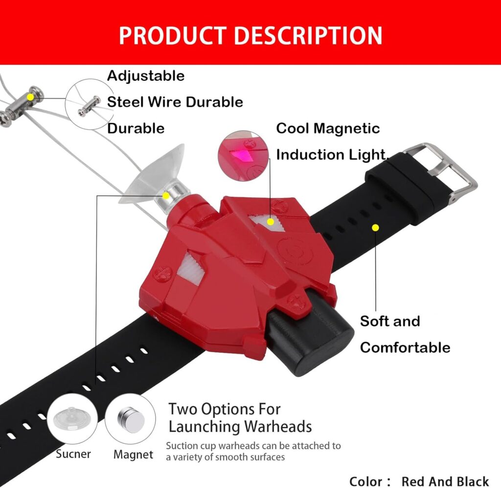 Web Launcher String Shooters Toy, Cool Gadgets Spider String Shooter Real Silk-Can Grab Small Objects, Superhero Role-Play Cool Stuff Fun Toys Great for Men and Kids