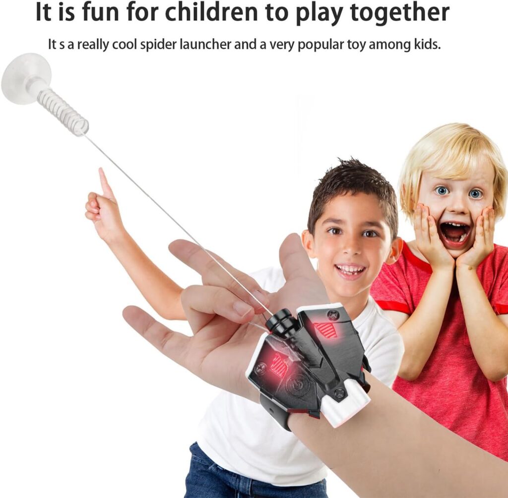 Web Launcher String Shooters Toy, Cool Gadgets Spider String Shooter Real Silk-Can Grab Small Objects, Superhero Role-Play Cool Stuff Fun Toys Great for Men and Kids
