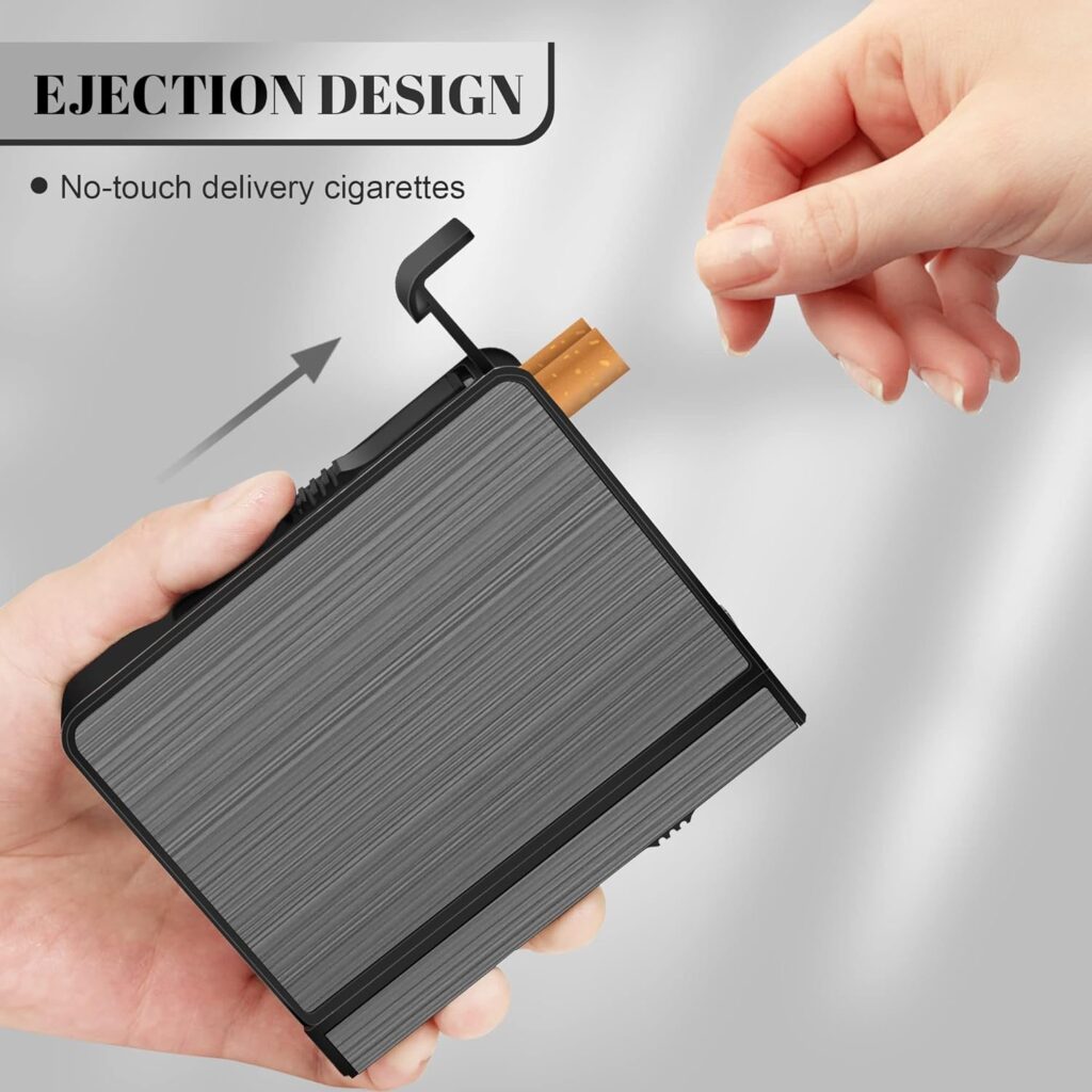 X-LIGHTER XL108 Waterproof Cigarette Case with Lighter, Windproof, Flame-Less Tungsten Coil Lighter, Outdoor Gadget, Survival Kit, EDC Gear for Adventure, Camping