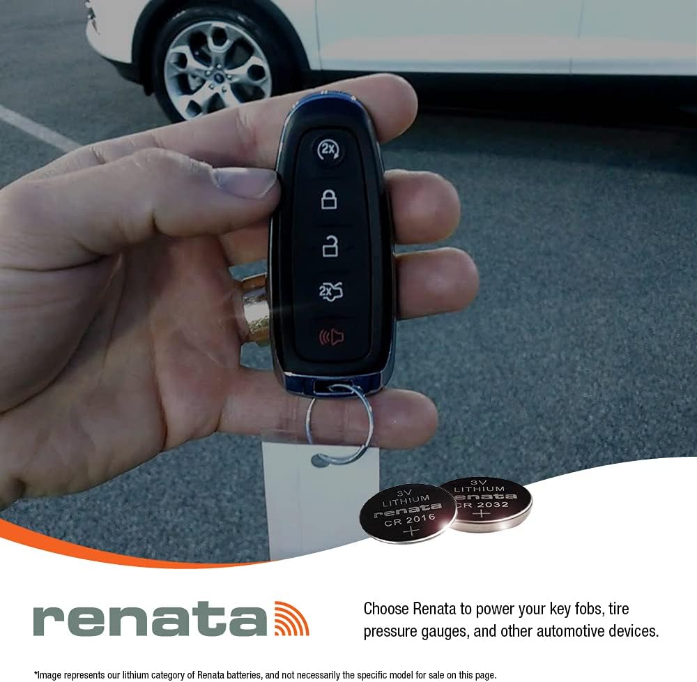 One (1) X Renata Cr2032 Lithium Watch / Key / Gadget Battery 3V Blister Packed