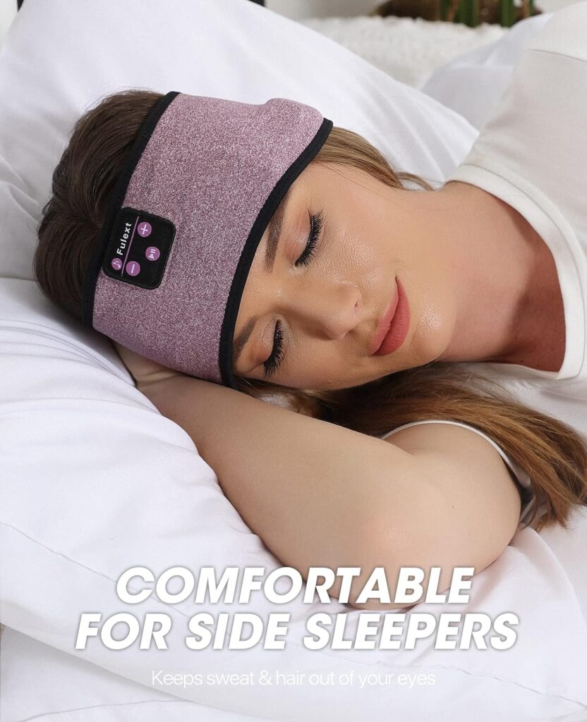 Sleep Headphones Bluetooth Headband,Sleeping Headphones Sports Headband Headphones, Long Time Play Sleeping Headsets with Built in Speakers Perfect for Workout,Running,Yoga