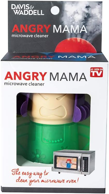 Microwave Cleaner Steam Angry mama Easily Cleans the Crud In Minutes. Fast Action Steam Kitchen Gadget,Just Add Vinegar and Water (green)